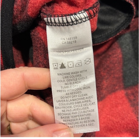 Pendleton black and red plaid jacket with quarter zipper size XL - Picture 6 of 6